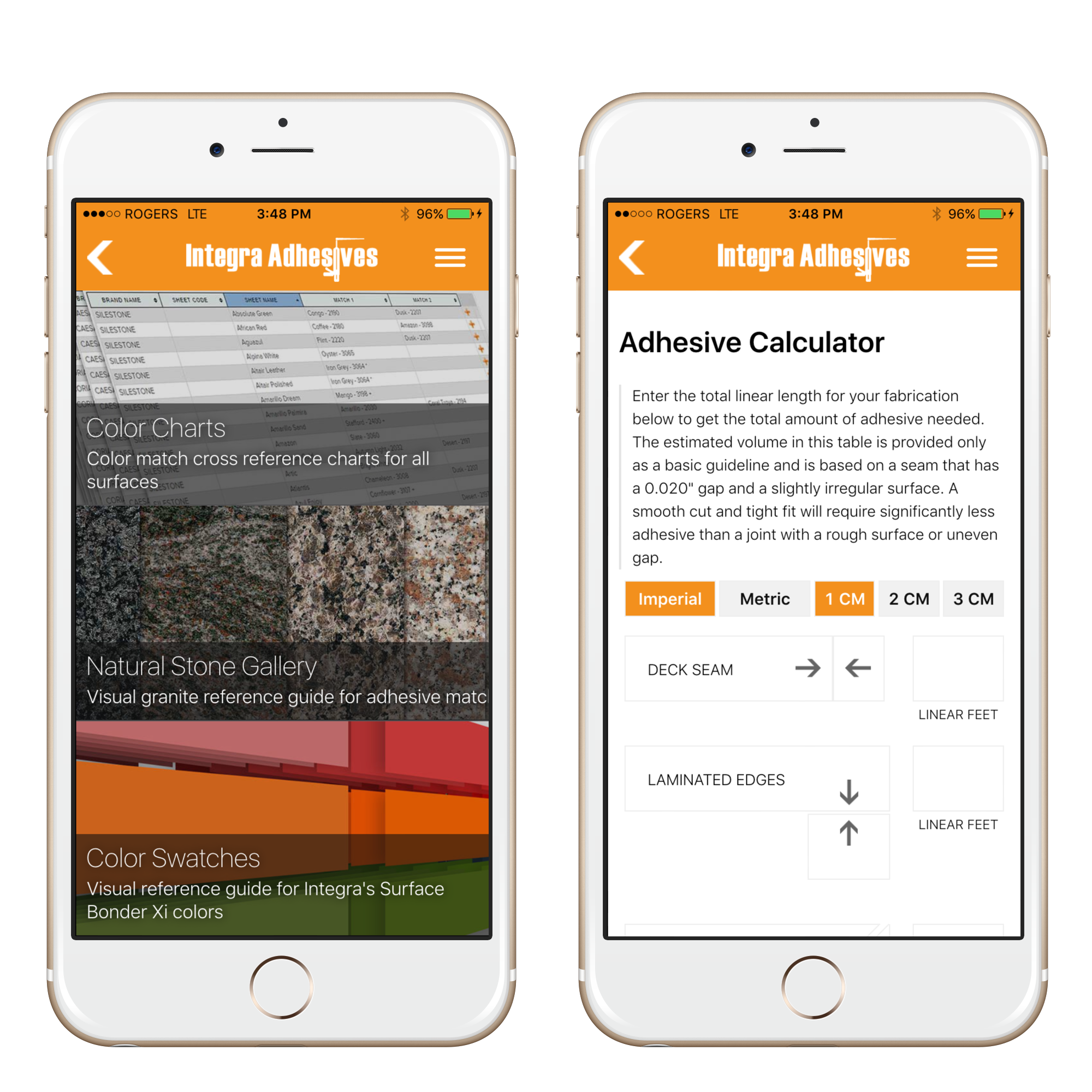  Integra  Adhesives  Mobile App  14 Oranges